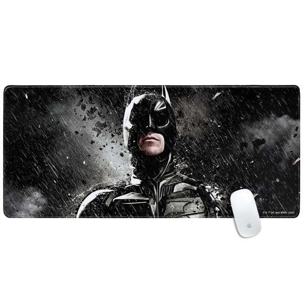 Skinit Extra Large Gaming Mouse Pad - Officially Licensed The Dark Knight Rises Raining Design with Stitched Edges, Waterproof, Non-Slip Rubber Base, Desk Mat for Keyboard & Mouse, 35.75" x 15.4" - color: Black - DRKNTR03, size: 35.75" x 15.4"