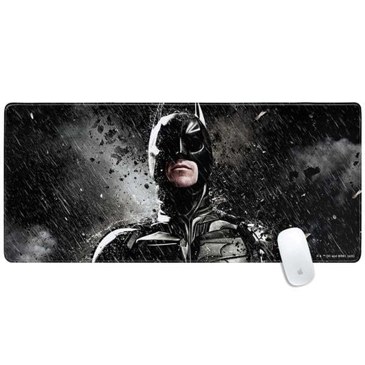 Skinit Extra Large Gaming Mouse Pad - Officially Licensed The Dark Knight Rises Raining Design with Stitched Edges, Waterproof, Non-Slip Rubber Base, Desk Mat for Keyboard & Mouse, 35.75" x 15.4" - color: Black - DRKNTR03, size: 35.75" x 15.4"