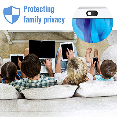 Webcam Cover Slide, [6 - Pack]Ultra-Thin Web Camera Cover for Laptops, PC,Computer and Apple Devices like MacBook,iMac, iPad and iPhone 6/7/8 Plus.0.022in Thick Web Blocker for Privacy and Security - color: 6 Pack Black