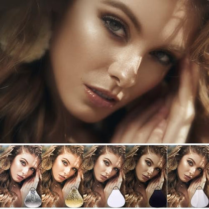 32in/80cm 5 in 1 Triangle Reflector Photography with Handle | Portable Foldable Light Diffuser for Photographers, Live Streamers, Portrait & Product Shooting