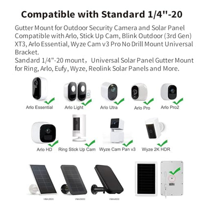 Tonton 2-Pack Flexible Twist Mount for Blink Outdoor 4 (4th Gen) / (3rd Gen), Blink Mini, Blink XT, XT2, 20.5in Gooseneck Blink Outdoor Camera Mount, No-Drill, Tool-Free Adjustable Camera Holder Black - size: Flexible Twist Mount*2