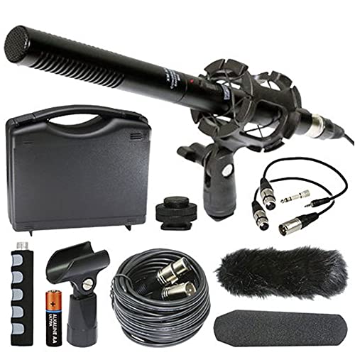 Zoom PodTrak P4 Portable Multitrack Podcast Recorder + 1Pr Shotgun Microphone Kit w/Case and accessories + Accessory Kit