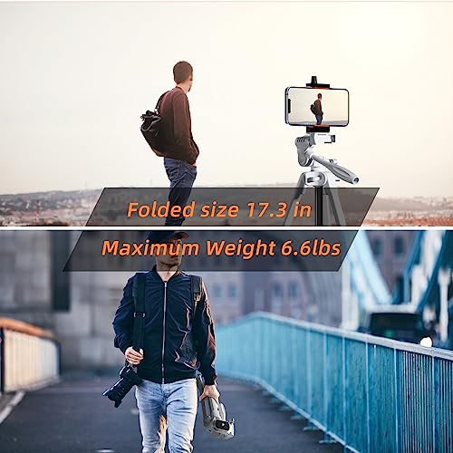 PHOPIK Extendable Tripod Stand - 55" Phone Tripod with 360 Panorama, Shutter-Video, 1/4" Mounting Screw for iPhone/Android/Sport Camera&Insta360 x5 - White - size: Upgrade White