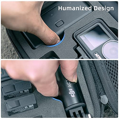 Surface-Waterproof DJI Osmo Action 6 Carrying Case,Travel Portable Bag Compatible With DJI Osmo Action 6/5 Pro/4/3 Adventure Combo