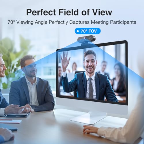 1080P Webcam with Microphone, eMeet Nova AutoFocus HD Webcam, 96°View Web Camera w/ 2 De-Noise Mics for Laptop/Desktop, Plug & Play USB Streaming Computer Camera for Conference/Calling/Teaching/Gaming - style: NOVA 1080P w/ 2 Noise Cancel Mics