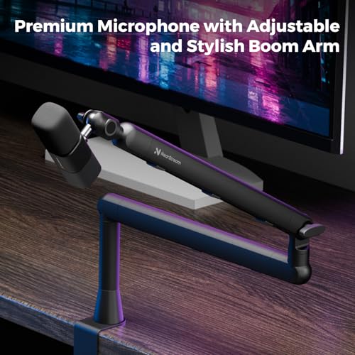 NearStream PodKit Quad, Podcasting Quad Kit, Podcast Bundle Includes 4 VM20 Streaming Camera, 4 AM25X Microphone, 4 ST20 Boom Arm, 2 AMIX40U Audio Mixer, 4 Camera Tripod and 4 XLR Cables - style: Podcasting Quad Kit