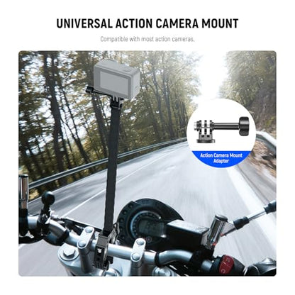 NEEWER Action Camera Mount Kit with Super Clamp, Soft Tube, Action Camera Adapter, Adjustable Holder for Flat/Round Surfaces, Compatible with GoPro Insta360 DJI Smartphone GP-26 - style: GP-26
