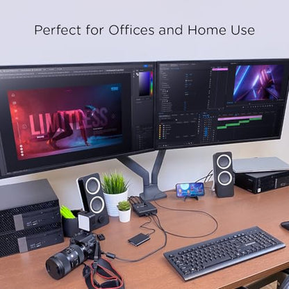 IOGEAR 4x4 USB 3.0 Peripheral Sharing Switch - Share 4 USB Devices Between 4 Computers - LED Indicators - Cables & Remote Included - PC - MAC - Printer - Scanner - Mouse/Keyboard and More - GUS434 - size: 4x4, style: USB 3.0