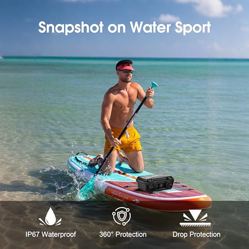 Waterproof Hard Case for DJI Osmo Pocket 4 3 Accessories Power Expansion For Xtra Muse Mini Tripod Carrying Dual Layer Travel Case Vlogging Compatible with DJI OM 70 Selfie Stick