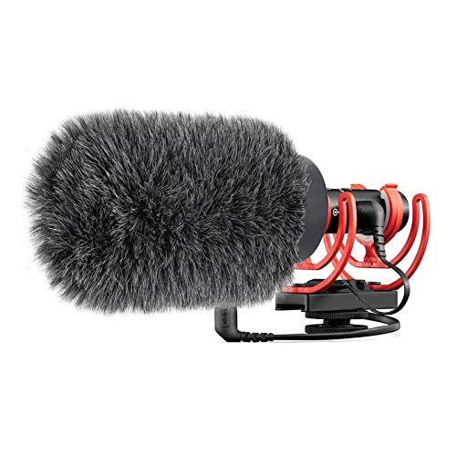 YOUSHARES NTG Furry Microphone Wind Shield - Windscreen/Windmuff for Rode VideoMic NTG and Microphones with Maximum Slot Length of 100mm (3.9") and Diameter of 18-24mm （Shag, Gray） - color: NTG Shag