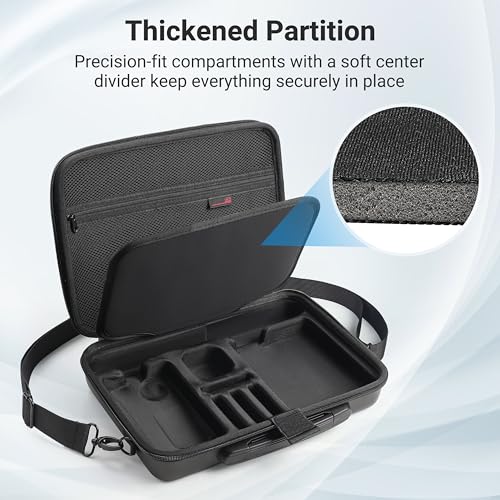 Carrying Case for Insta360 X5, Large Capacity Waterproof Travel Bag Protective Case Organizer for Insta 360 X5 Accessories, for Metal Cage, Charging Hub, Bullet Time 2.0, Foldable Selfie Stick