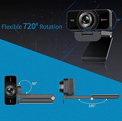 Angetube 1080P Webcam with Microphone - USB Computer Camera for Laptop/Desktop/Mac - HD PC Web Cam for Zoom/Skype/Teams/Xbox, Streaming | Video Conferencing | Calling