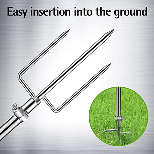 Game & Trail Camera Mount, Thickened Collapsible Multifunctional Stainless Steel Bracket, 360° Adjustable Universal Screw Connection 1/4''-20 (6mm), for Hunting Cameras, Solar Panels, etc. - color: 1 Pack