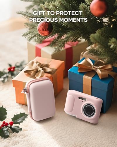 KODAK PIXPRO FZ45 Case Kit – Shockproof Hard Case + Silicone Cover, Battery/SD Storage, Anti-Scratch Dustproof Slim, Pink - color: Pink