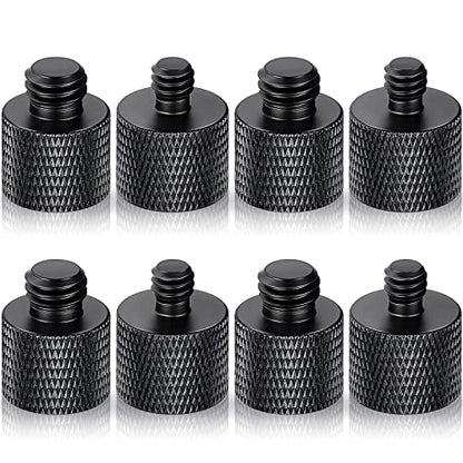 8 Pcs 1/4 to 3/8 & 3/8 to 1/4 Camera Tripod Adapter Male to Female Screw Camera Screw Adapter for Mount, Monitor Tripod Stand Microphone Stand Mic