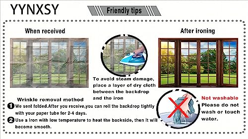 YYNXSY 7X5FT Office Backdrop with Window Background for Video Conference Photography Studio Backdrop Screen Vinyl Material for Holiday Party Birthday Party Room Decoration YY-1003 - size: 7X5FT