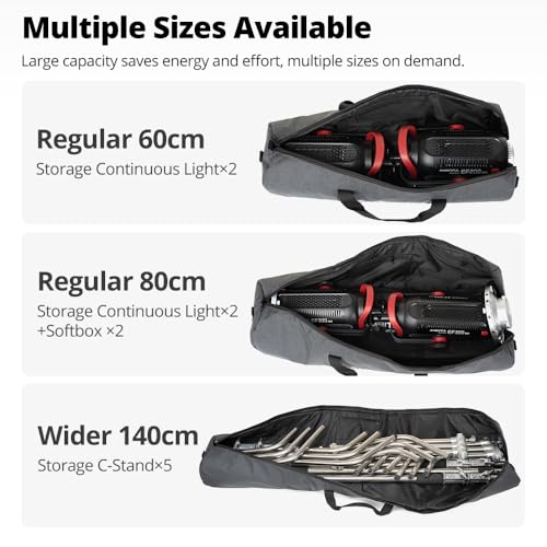 AMBITFUL Widened Version Tripod Carrying Case Bag 27.55in (70cm) for Light Stands,Boom Stand,Umbrella and Tripod Photography Accessories(27.55in(70cm)*Φ7.08in(18cm)) - color: 27.55in(70cm)*Φ11.02 in(28cm)