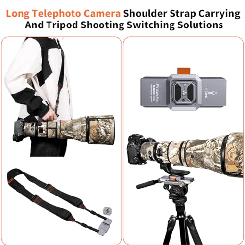 Camera Quick Release Plate Kit, Anti-Loose, Compatible with Arca Swiss Plate, for Manfrotto 501 Camera Tripod Head Adapter and Camera Shoulder Strap