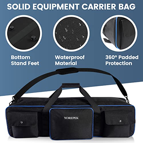 YOREPEK Tripod Carrying Case Bag 40.5", Resistant Light Stand Bag with 2 Protective Pads, Photo Studio Equipment Case fit Tripods Manfrotto, Monopods, Speaker Stands, Umbrellas, Accessories, Travel - color: 40.5*9.5*9.5