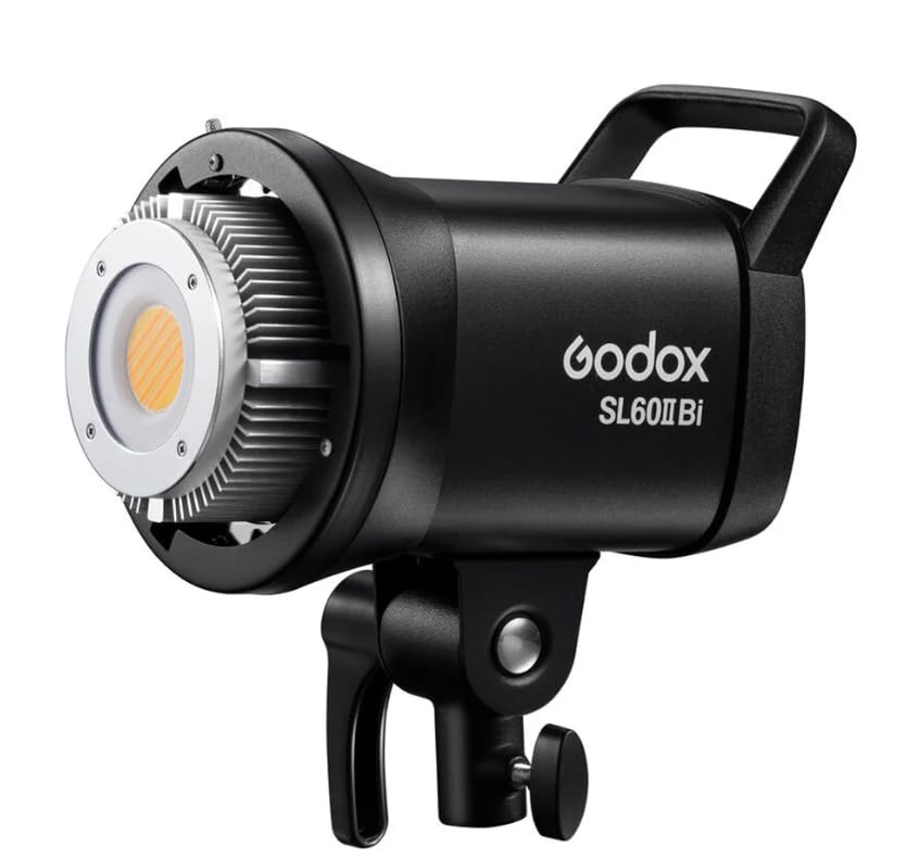 Godox SL60IIBi Bi-Color LED Video Light, 75W 25100Lux@1M CRI 96+ 11 FX Effects APP Control Bowens Mount Photography Continuous Light for Photography&Video