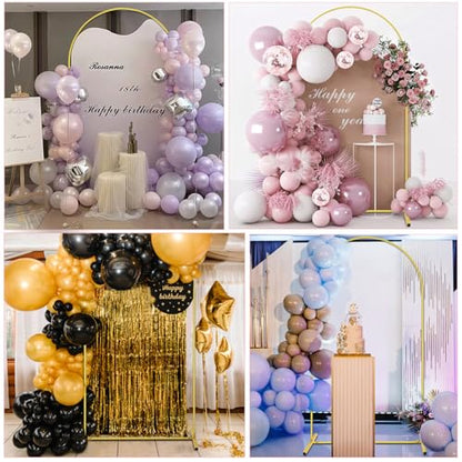 Quick Assembly 7.2FT Arch Backdrop Stand for Parties, Balloon Arch Stand, Wedding Arch Backdrop Stand, Lightweight & Sturdy for Birthday, Gradutation, Birdal Shower, Baby Shower, Anniversary, Wedding, New Year - size: 7.2FT-O