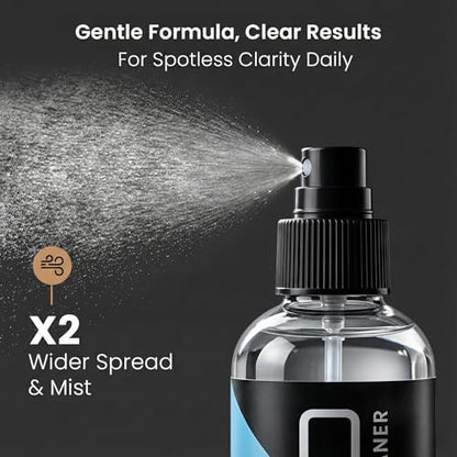 EVEO Eyeglass Cleaner Spray - No Streaks Technology with Microfiber Cleaning Cloth- Glasses Cleaning Kit - Glasses Cleaner Spray with Lens Cleaner Cloth - Screen & Eye Glasses Kit - 3 Pack - size: 6 Piece Set