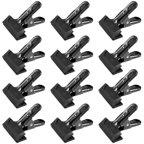 12 Pack Backdrop Spring Clamps - 4.3 Inch Heavy Duty Clips for Photography Background Stands, Woodworking & Home Improvement Projects
