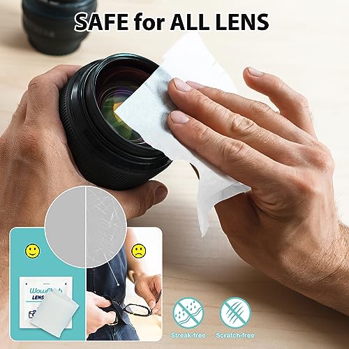 200 Count Lens Wipes for Eyeglasses, Eyeglass Lens Cleaning Wipes Pre-moistened Individually Wrapped Sracth-Free Streak-Free Eye Glasses Cleaner Wipes for Sunglass, Camera Lens, Goggles - size: 200 Count (Pack of 1)