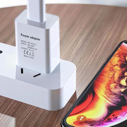 5v 1a Power Adapter 5v/1a USB Charging Block 5W Wall Charger 5 Volt 1000mA Power Supply Brick 5v1a USB Outlet Plug in 5v-1a Head 1a/5v Single USB Port for Kids Electric Toy 5 Volt 1 Amp Charger Whtie - color: 5v1a white