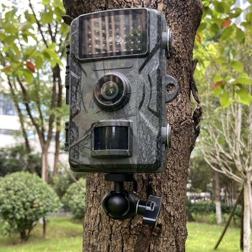 Adjustable Trail Camera Tree Mount: Game Camera Outdoor Mounting Bracket Holder with Double 360° Swivel Tilt Ball Joints, 2 Packs (4) - size: 4