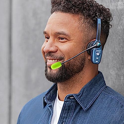 LEFXMOPHY for BlueParrott B250-XTS Foam Replacement for Blue Parrott B250 B350 B450 B550 C400 S450 Noise canceling Headset Microphone Pop Filter Windscreen Mic Cover, 3-Pack Green