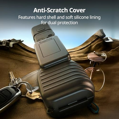 SMALLRIG Protective Cover Case Kit for DJI Osmo Pocket 4, Hard Shell and Silicone, Anti-Scratch Full Coverage Body Gimbal Screen Grip Handle, with Lanyard - 6005