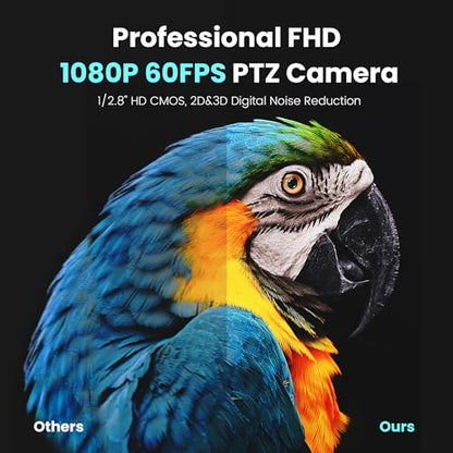 NDI PTZ Camera AI Auto Tracking 3G-SDI/USB3.0/HDMI/LAN PoE 30X Optical and 8X Digital Zoom Live Streaming Camera 1080P 60FPS for Church Services Worship Education Events vMix OBS YouTube - color: coal black