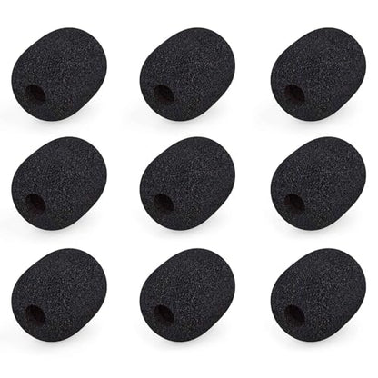 9 Pcs Mini Wireless Foam Microphone, Lavalier Microphone Sponge Mini Foam Cover Set to Reduce Plosive and Better Highlight the Vocals, Washable and Windproof Wind Screen - size: Windscreen 9PC