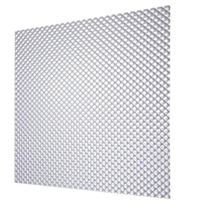 Fluorolite Plastics Clear Acrylic Prismatic Fluorescent and LED lighting Panels 5 Pack 23.75"x23.75" | 0.100" Thick Fluorescent Light Covers for Ceiling Lights Classroom light covers for Drop Ceiling - size: 23.75"x23.75"