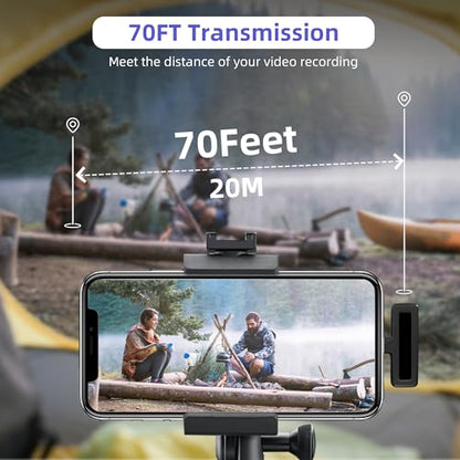 2-in-1 Wireless Lavalier Microphone for iPhone iPad with Charging Case - Mini Microphone Lapel Mic for Video Recording - Tiny Clip on Phone Mic for Podcast Camera Vlogging YouTube Tiktok - style: 2 in 1 Wireless Lavalier Microphone