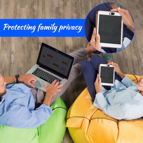 Webcam Cover (50 Pack), 0.03 inch Ultra Thin Laptop Camera Cover Slide for Laptop/Cell Phone/Pad/PC/Tablet Accessories, Protect Your Privacy and Security, Strong Adhesive (Black)