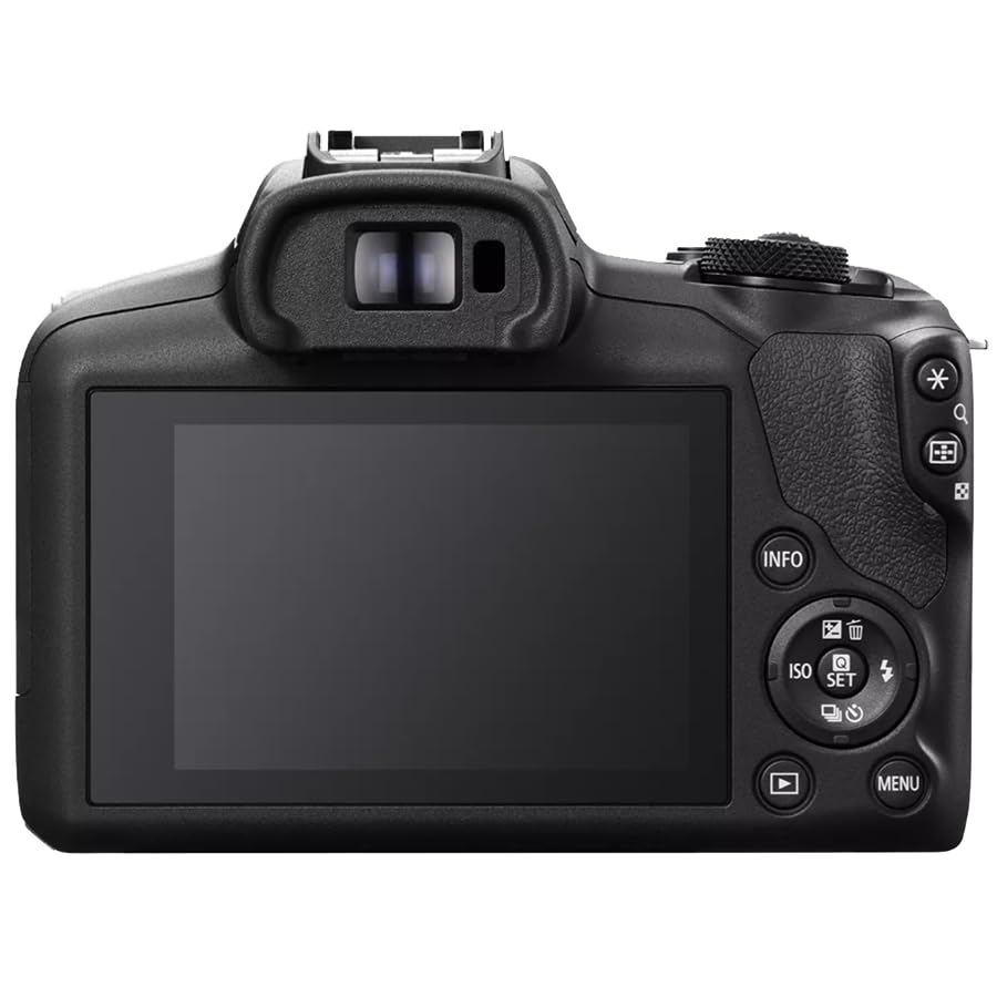 Canon EOS R100 Mirrorless Camera with RF-S 18-45mm is STM Lens | USA Warranty, Authorized Dealer | Bundle with Sandisk 128GB Memory Card, Camera Bag & Photo Editing Software - color: Coal