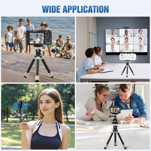 LEOFOTO Carbon Fiber Mini Table Tripod with Ball Head for Camera, Lightweight Desktop Tripod with Base, 1/4" Arca QR Plate for Phone Adaptor/Projector, Max Height 10.43", Max Load 11LB, MT-02C Plus - size: MT-02CL Plus