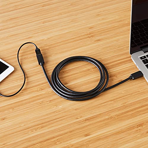 Amazon Basics USB 3.0 Extension Cable, 9.8-Foot High-Speed Data Transfer, Male to Female, 4.8Gbps, Gold-Plated Connectors, Shielded, 3 Meters, Black - size: 9.8 Feet, style: 1-Pack