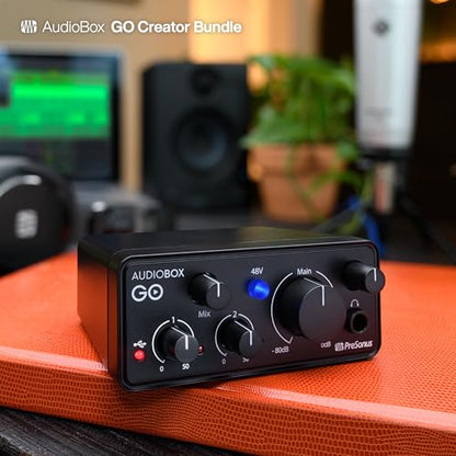 PreSonus AudioBox Go Creator Complete Studio Bundle - size: AudioBox GO + Mic + Headphones