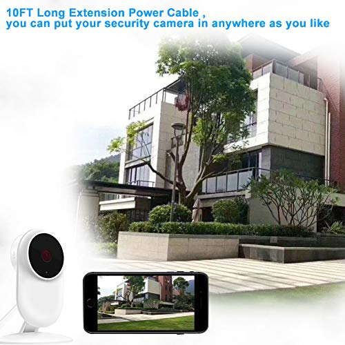 SCOVEE 2-Pack 10FT USB Power Extension Cable for Wyze Cam,WyzeCam Pan,YI Home Camera,Nest-Cam Indoor,Oculus Go,Netvue,KasaCam,Furbo Dog,Blink,Flat USB to Micro USB Charging Cord for Wyze-Cam v3 v2