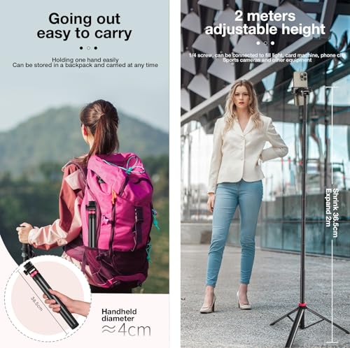 81'' Link-2-Pro Webcam Floor Tripod-Stand,Selfie Stick Holder for Insta360 Link 2 pro,Link 2c pro,Link 2,Link 2c Webcams and X5 X4 X3,Go 3S Ultra,Ace pro 2 Cameras,Flow 2 pro Gimbal Stabilizer