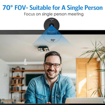EMEET C950 Webcam for PC, 1080P Webcam with Microphone&Privacy Cover, Auto Light Correction, 70° FOV for Personal Use, Plug&Play Web Cam Protect Data, Perfect for Office Professionals&Remote Workers - style: 1080P Safe Privacy Cover
