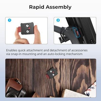SmallRig V Mount Battery Plate, Quick Release Plate with 1/4"-20 Holes | Mini V-Lock Mount Plate Kit, Lightweight for Smallrig V-Mount Battery VB99 SE / VB50 / VB99 / X99, Monitors, Magic Arms - style: 1/4"-20 Hole