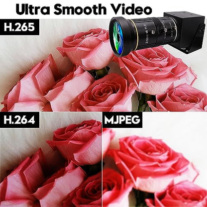 HDMI 4K USB Camera for Live Streaming 10X Variable Focus PC Webcam USB HDMI Simultaneous Output Video Conferencing Close up Zoom in and Out Web Camera for Online Teaching Training - size: 5-50mm 10X Zoom Lens