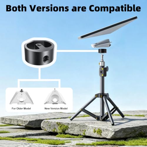 for Starlink Mini Tripod Mount, Adjustable Height Stand Tripod Mounting kit Adapter Compatible with Starlink Mini Accessories for Outdoor Camping, Travel, Rv
