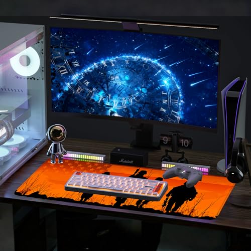 Mouse Pad, Large Anti-Slip with Stitched Edges Desk Mat Desktop Laptop Computer Desk Keyboard Mat,Table Protector Blotter Mat (Soldier, 31.5" x 11.8") - color: Soldier, size: 31.5" x 11.8"