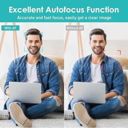 saylas 2K Webcam with Microphone, 78°FOV FHD PC Camera with 2K/30fps, Privacy Cover, Plug & Play USB Web Cam, Autofocus, 1080P/60fps External Webcam for PC, Computer Web Camera for Laptop, Mac, Zoom - color: 2K/78° FOV