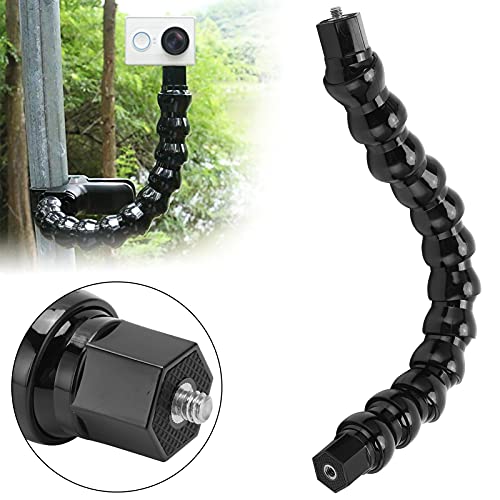 Yosoo Health Gear Camera Mount Arm, 12 Sections Flexible Sports Camera Clamp Arm, 1/4in Screw Holes, Compatible with Action Cameras